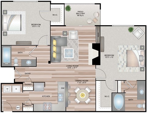 Nissi 2 bedroom 2 bathroom